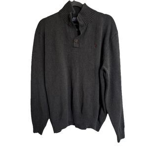 Polo Ralph Lauren Men’s Pullover XL Sweater Gray 100% Cotton Preppy Country Club